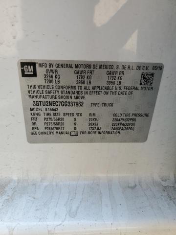 3GTU2NEC7GG337962 GMC Sierra K1500 Slt