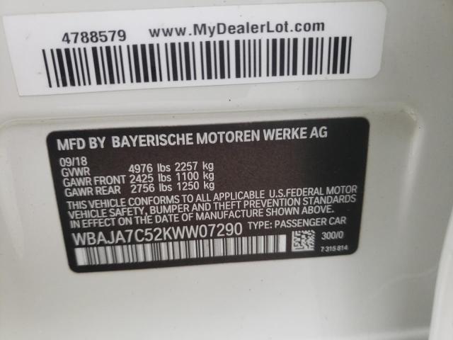 WBAJA7C52KWW07290 BMW 530 XI