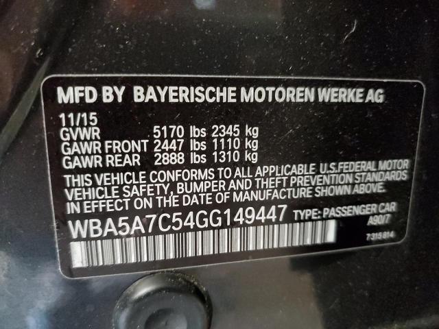 WBA5A7C54GG149447 BMW 528 XI