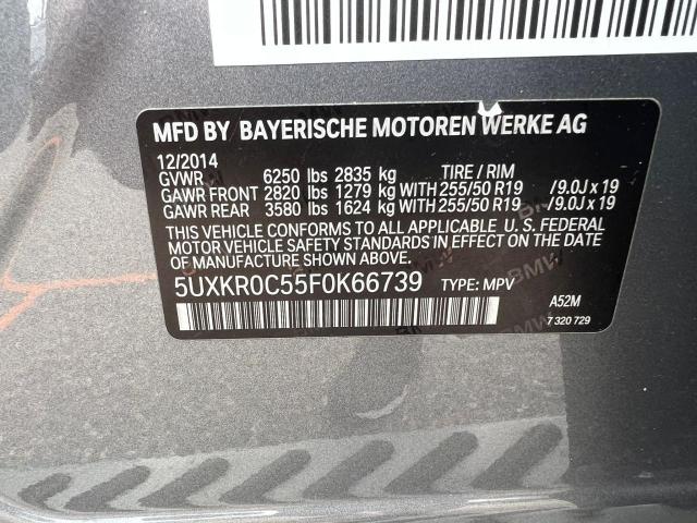 5UXKR0C55F0K66739 BMW X5 Xdrive35i