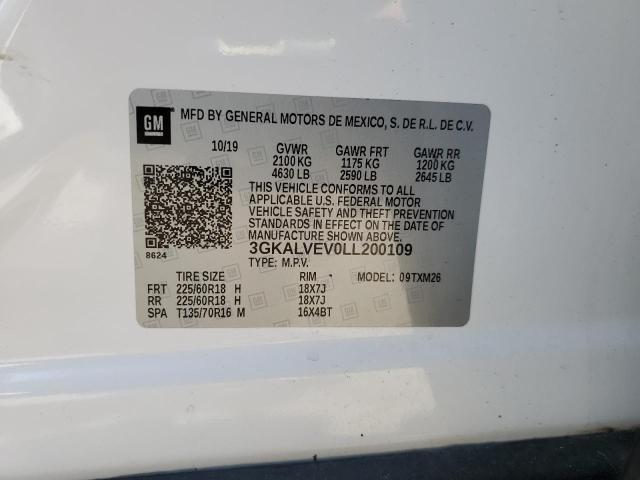 3GKALVEV0LL200109 GMC Terrain Slt