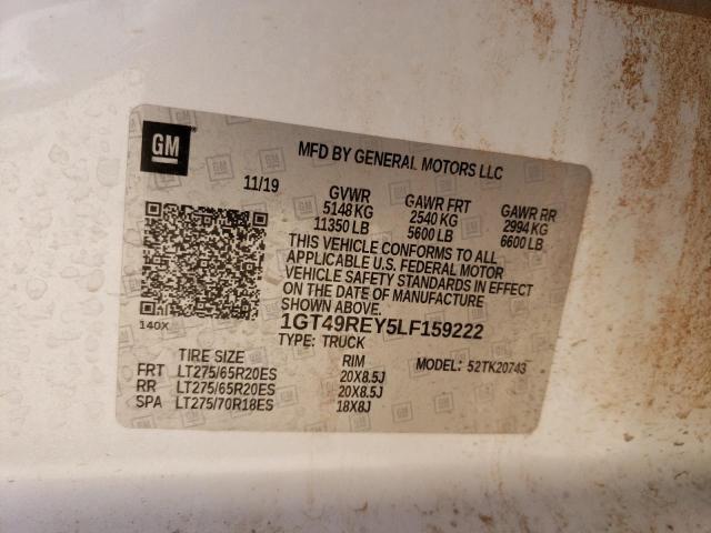 1GT49REY5LF159222 GMC Sierra K2500 Denali