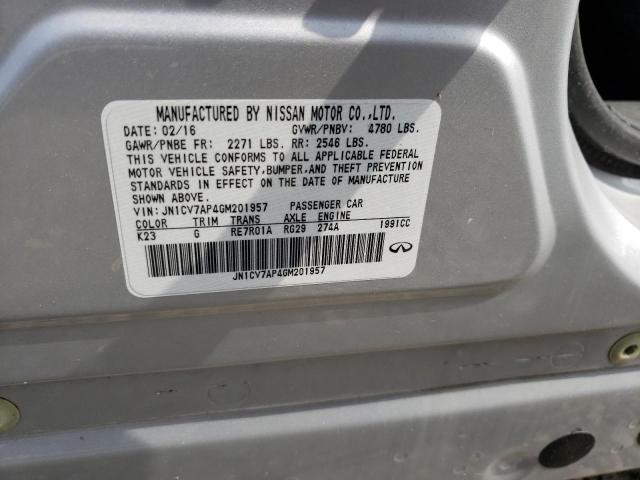 JN1CV7AP4GM201957 Infiniti Q50 BASE