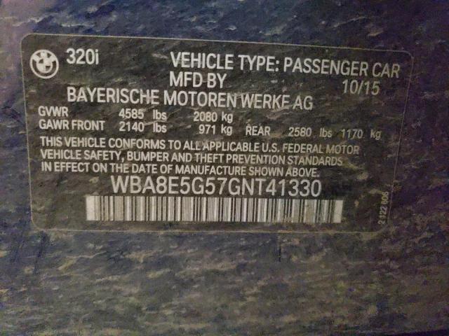 WBA8E5G57GNT41330 BMW 320 XI
