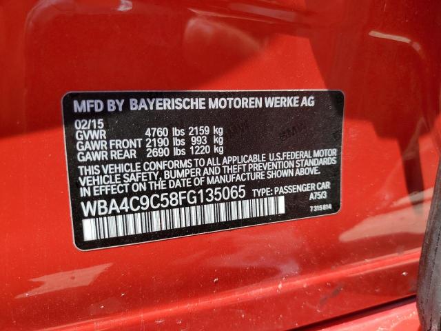 WBA4C9C58FG135065 BMW 428 Xi Gran Coupe Sulev