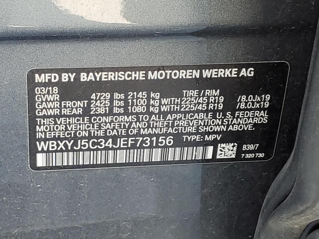 WBXYJ5C34JEF73156 BMW X2 Xdrive28i