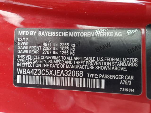 WBA4Z3C5XJEA32068 BMW 430xi