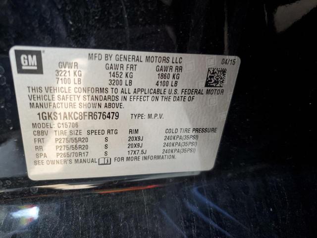 1GKS1AKC8FR676479 GMC YUKON SLE