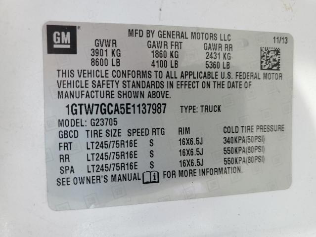 1GTW7GCA5E1137987 GMC Savana G2500