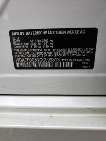 WBA7F0C51GGL99813 BMW 750 I