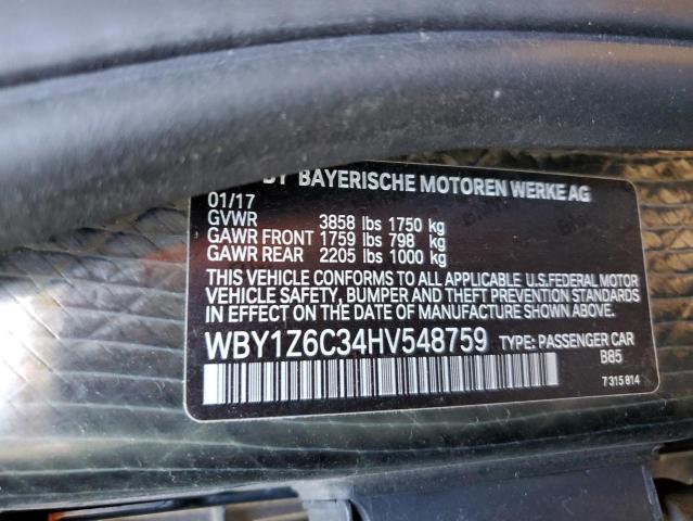 WBY1Z6C34HV548759 BMW I3 Bev