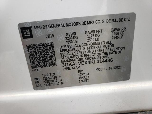 3GKALVEX4KL314436 GMC Terrain Slt