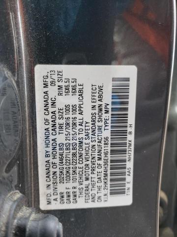 2HKRM4H36EH611856 Honda CR-V LX