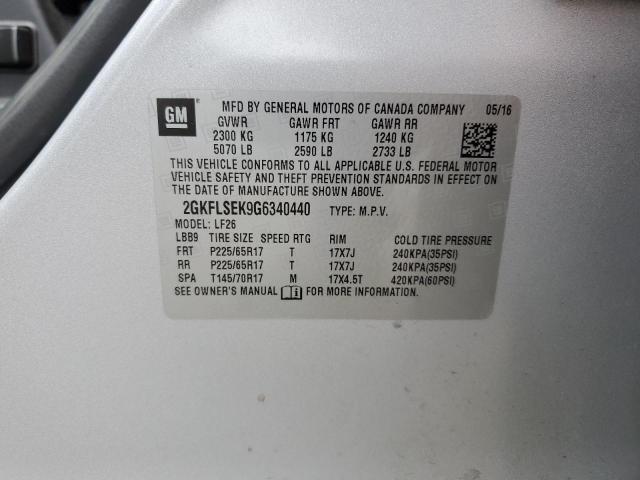 2GKFLSEK9G6340440 GMC Terrain Sle