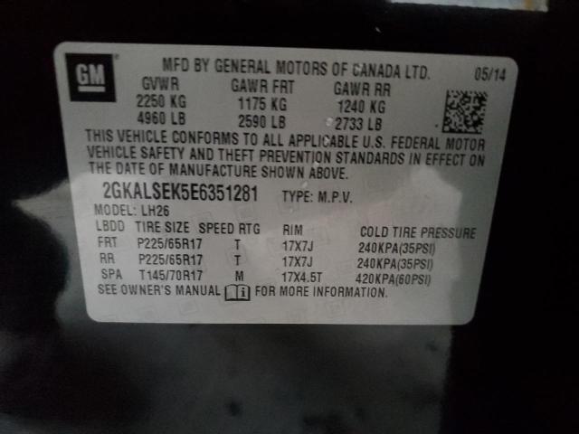 2GKALSEK5E6351281 GMC Terrain Slt
