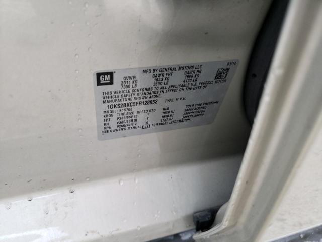 1GKS2BKC5FR128832 GMC YUKON SLT