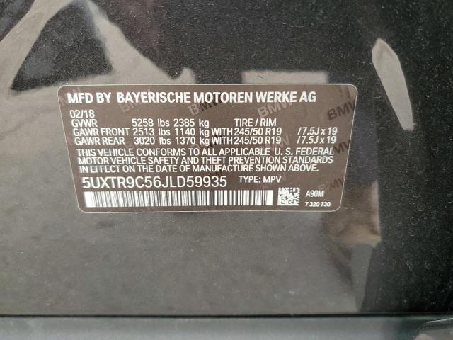 5UXTR9C56JLD59935 BMW X3 Xdrive30i