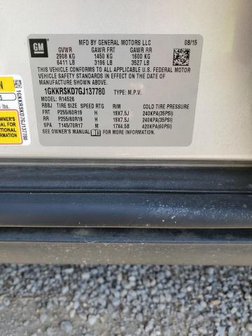 1GKKRSKD7GJ137780 GMC Acadia Slt-2