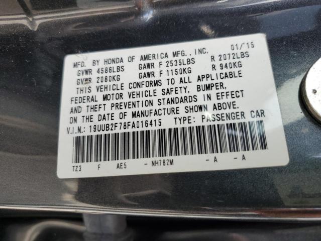 19UUB2F78FA016415 Acura Tlx Advance