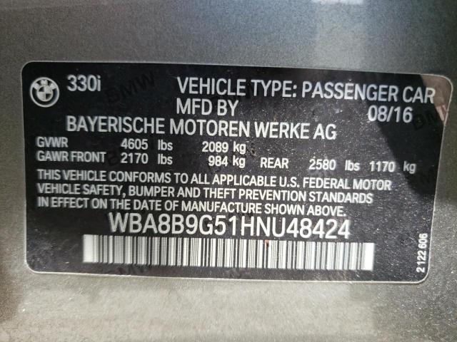 WBA8B9G51HNU48424 BMW 330 I