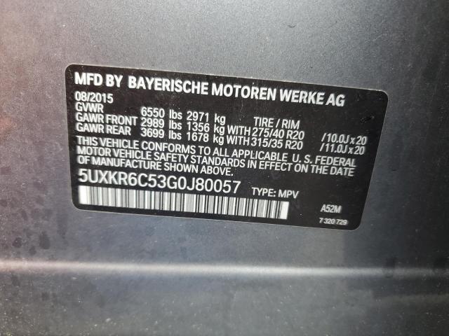 5UXKR6C53G0J80057 BMW X5 Xdrive50i