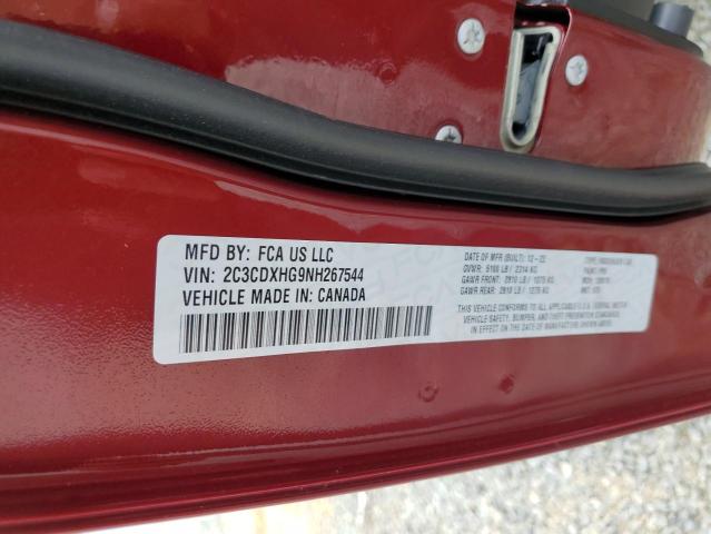2C3CDXHG9NH267544 Dodge CHARGER GT