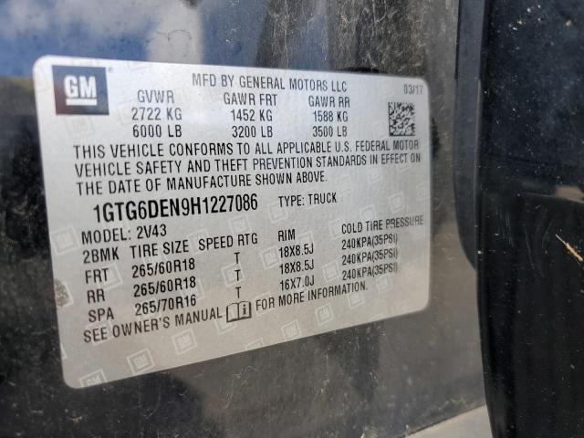 1GTG6DEN9H1227086 GMC CANYON SLT