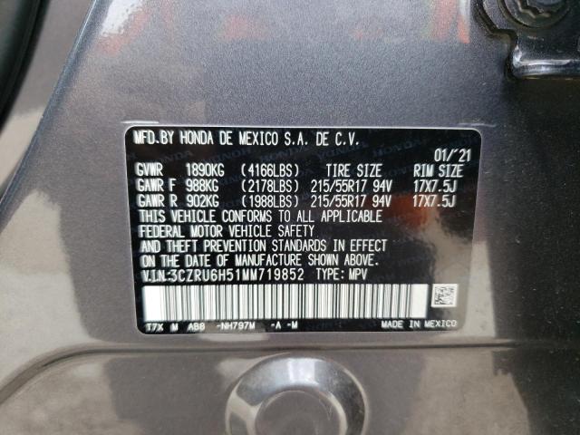 3CZRU6H51MM719852 Honda HR-V EX