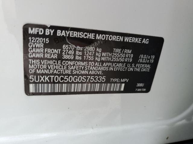 5UXKT0C50G0S75335 BMW X5 Xdr40e