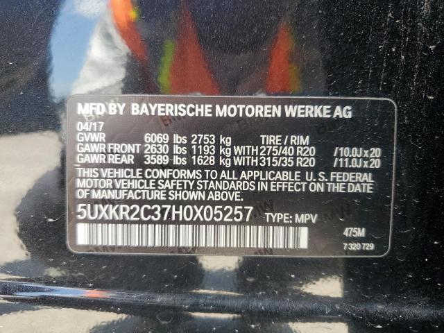 5UXKR2C37H0X05257 BMW X5 Sdrive35i