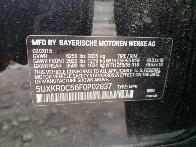 5UXKR0C56F0P02837 BMW X5 Xdrive35i
