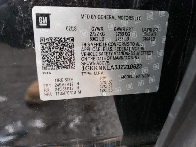 1GKKNKLA5JZ210623 GMC ACADIA SLE