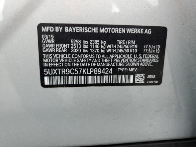 5UXTR9C57KLP89424 BMW X3 Xdrive30i