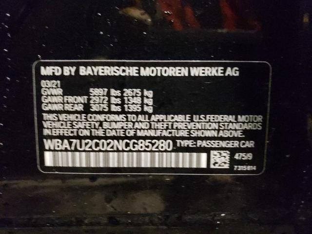 WBA7U2C02NCG85280 BMW 750 Xi