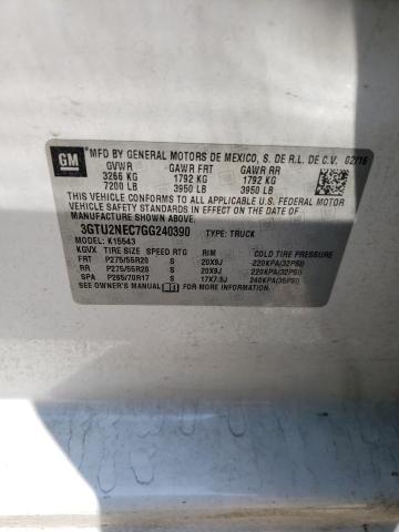 3GTU2NEC7GG240390 GMC Sierra K1500 Slt