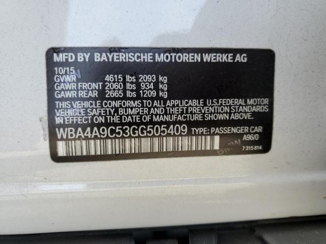 WBA4A9C53GG505409 BMW 428 I Gran Coupe Sulev