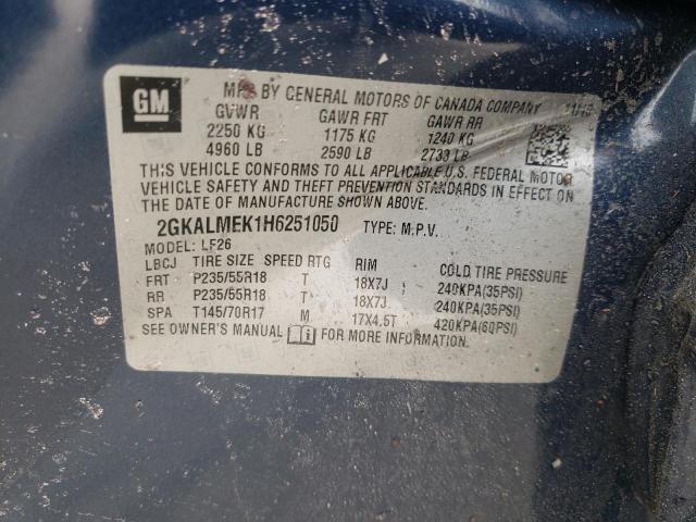 2GKALMEK1H6251050 GMC Terrain Sle
