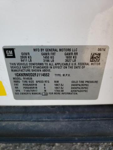 1GKKRNED2FJ114662 GMC ACADIA SLE