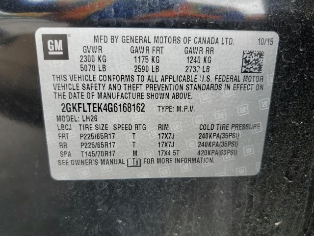 2GKFLTEK4G6168162 GMC Terrain Sle