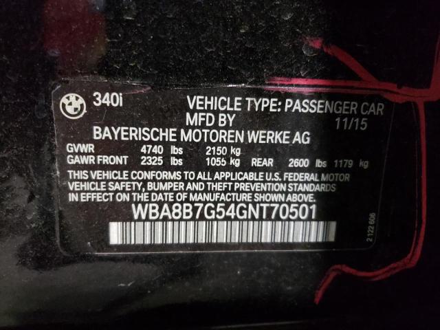 WBA8B7G54GNT70501 BMW 340 XI
