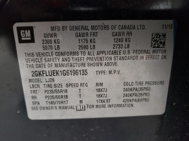 2GKFLUEK1G6196135 GMC Terrain Slt