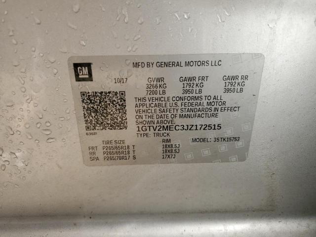 1GTV2MEC3JZ172515 GMC Sierra K1500 Sle