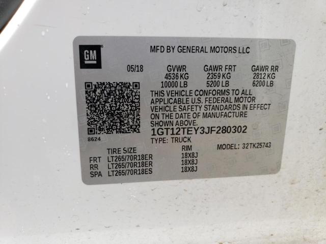 1GT12TEY3JF280302 GMC Sierra K2500 Slt