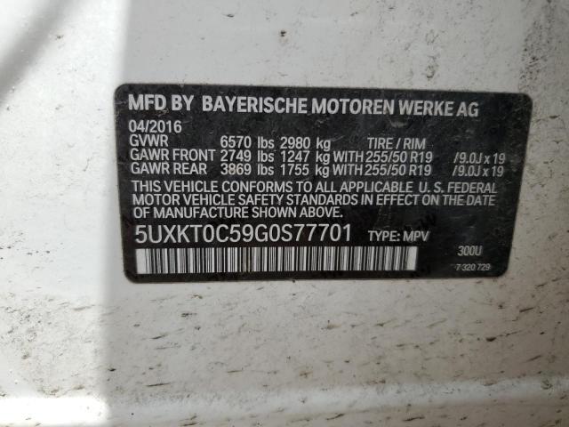 5UXKT0C59G0S77701 BMW X5 Xdr40e