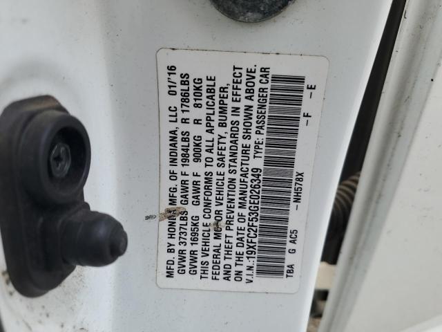 19XFC2F53GE026349 Honda Civic Lx