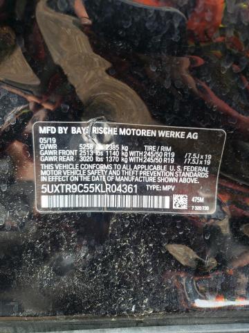 5UXTR9C55KLR04361 BMW X3 Xdrive30i