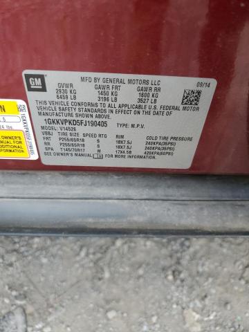 1GKKVPKD5FJ190405 GMC ACADIA SLE
