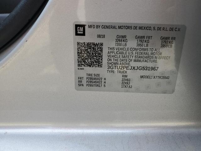 3GTU2PEJXJG531967 GMC Sierra K1500 Denali