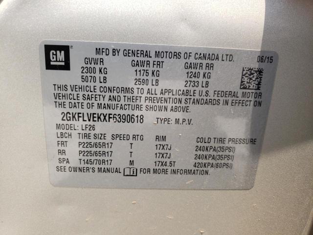 2GKFLVEKXF6390618 GMC Terrain Sle