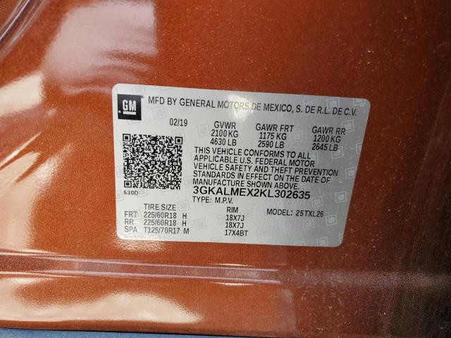 3GKALMEX2KL302635 GMC Terrain Sle